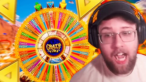 CRAZY TIME LIVE GAME SHOW PAYS INSANE AGAIN! (YELLOW IS NUTS)