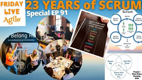 My 23 years of Scrum 🧡 Special Friday Live Agile #91