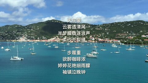 Carmel一日 (大火诗选) [One Day at Carmel-by-the-Sea, A Dahuo Poem], with Ambient Soothing Piano Music.