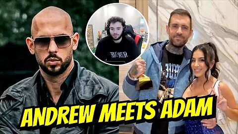 ADIN ROSS INTRODUCES ADAM22 & LENA THE PLUG TO ANDREW TATE ON STREAM!