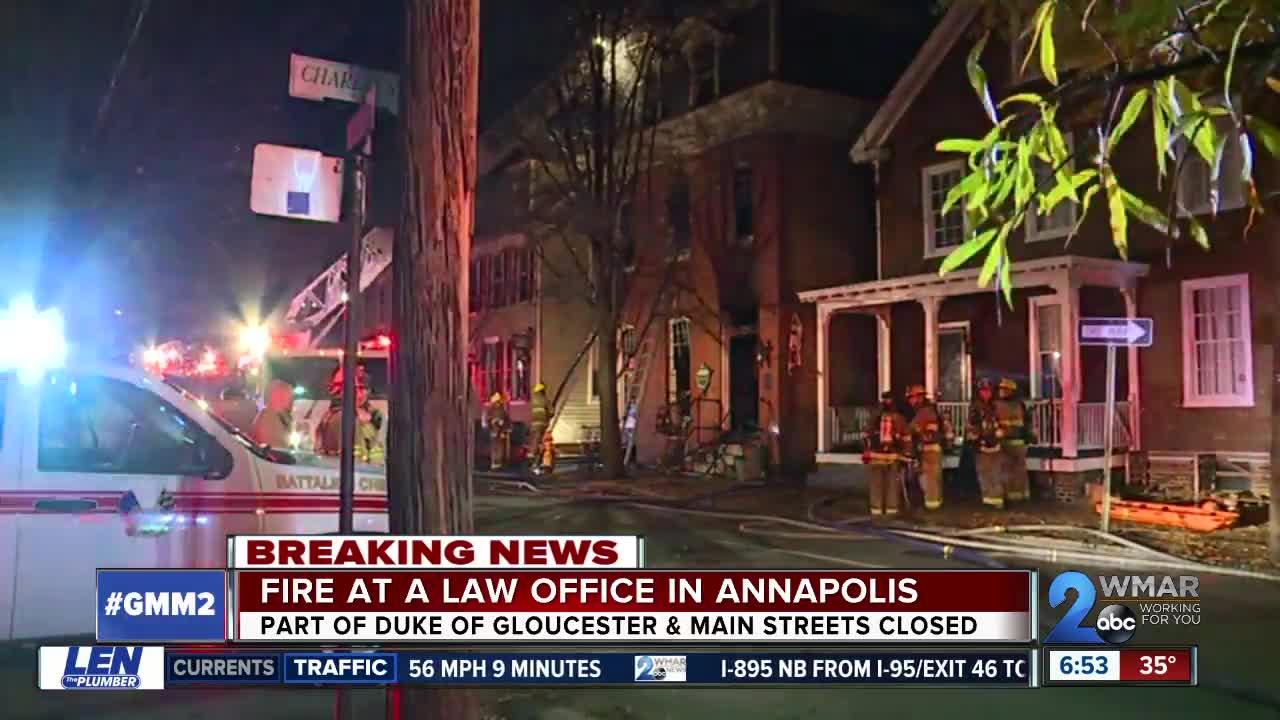 Two Alarm Fire at Annapolis Law Firm
