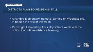 Arizona school districts one step closer to reopening