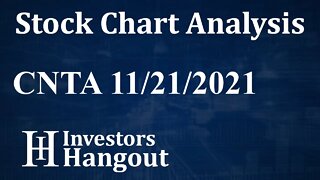 CNTA Stock Chart Analysis Centessa Pharmaceuticals PLC - 11-21-2021