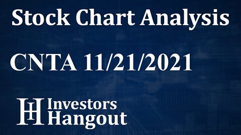 CNTA Stock Chart Analysis Centessa Pharmaceuticals PLC - 11-21-2021