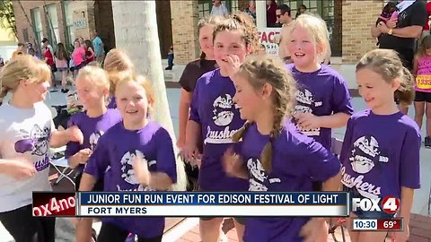Celebrating Thomas Edison at the Festival of Light Junior Fun Run and Garden Festival