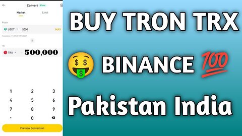 Grand News || How To Buy Tron (TRX) On Binance Exchange || How To Buy Tron TRX In Pakistan And India