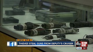 Burglars steal guns, ammunition from Hillsborough County deputy's agency-issued car