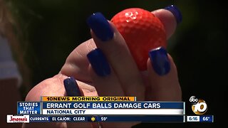 Golf ball damage frustrates National City residents next to course