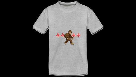 I Love Bigfoot Heartbeat Pulse | Now in Different Colors, Shirts, Hoodies, Mugs, Hats & More!