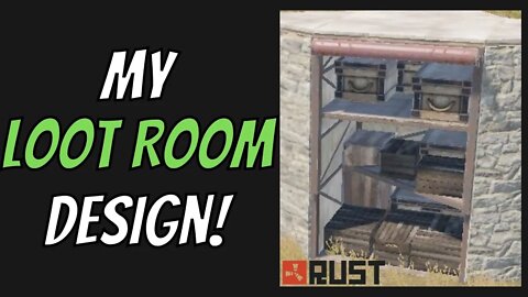 How I make my starter loot rooms in Rust | Rust Base Designs