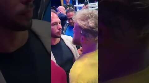 Andrew Tate and Jake Paul CLASH at #MayweatherDejo fight in Dubai! #JakePaul #Deji #TOPG