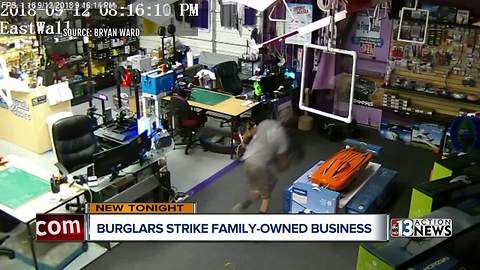 Burglars strike Las Vegas hobby shop