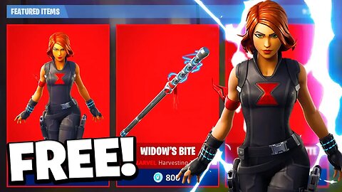 How To Get "BLACK WIDOW" Skin For FREE In Fortnite!