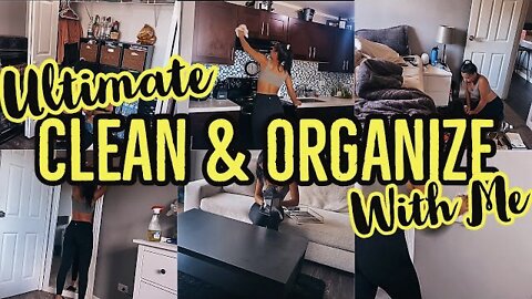 *ULTIMATE* CLEAN & ORGANIZE WITH ME 2021 | CLEANING MY ENTIRE APARTMENT|SPEED CLEANING|ez tingz