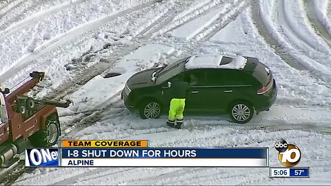 SoCal's major freeways shut down during storm