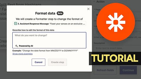 Zapier Format Data With AI - Text, Date, and more | Tutorial