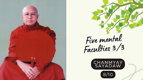 ☸ Chanmyay Sayadaw I Five mental Faculties 3/3 I Blue Mountain Retreat 8/10 ☸