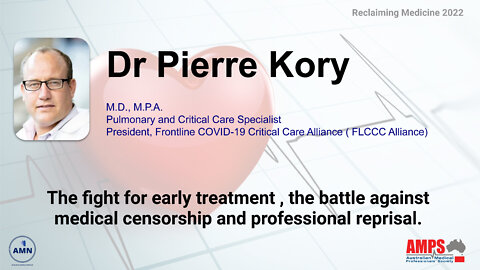 Dr Pierre Kory - RMC2022