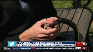 Rise in political text messages