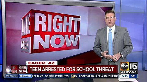 Teen arrested after threat to Eagar school