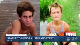 New statue honors Austin and Perry in Jupiter