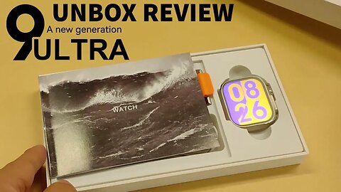 U9 Ultra Smart Watch unbox review Series 8 Screen High Refresh rate 49mm Compass Game NFC