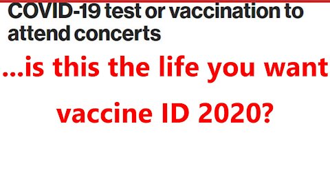 ...is this the life you want vaccine ID 2020?