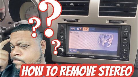Dodge Avenger car stereo removal ( How To)