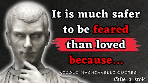 DO NOT WATCH THIS IF YOU GET OFFENDED EASILY: Powerful Machiavellian Quotes