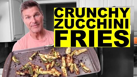 LOW CARB BAKED KETO ZUCCHINI FRIES! How To Make Zucchini Fries Recipe