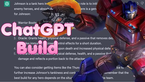 Johnson A.I. build 2023 - Mobile Legends