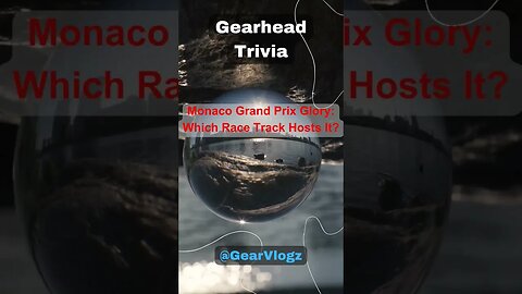 Monaco Grand Prix Glory: Which Race Track Hosts It? #automotive #autofacts #shorts