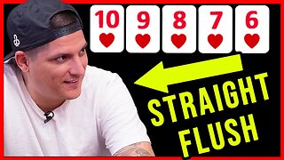 Straight Flush gets PAID off by Poker Vlogger