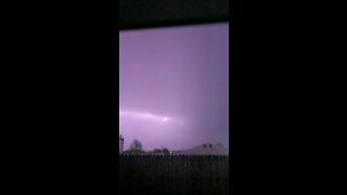 Lightning right above