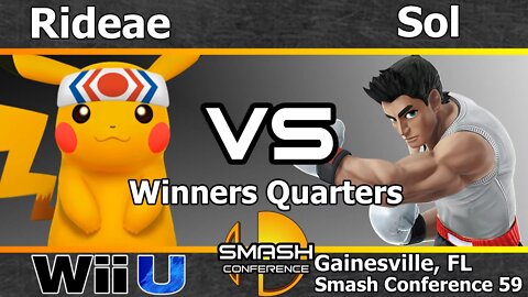 GoTE|Rideae (Pikachu) vs. Noble|Sol (Little Mac) - Winners Quarters - SC59