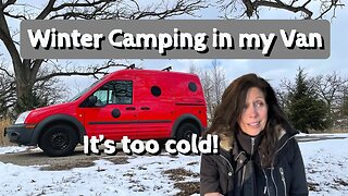 VanLife | winter camping—It’s too COLD!!!
