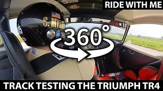 Ride Along On Track in My Triumph TR4