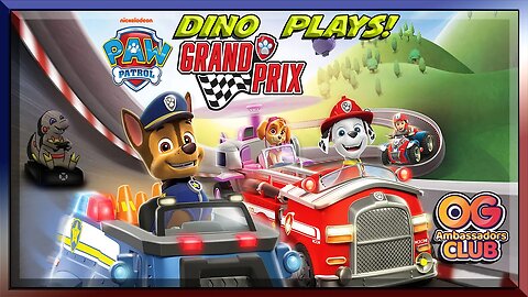 Zoom & Gasin - DINO PLAYS PAW PATROL GRAND PRIX #DINOPLAYS