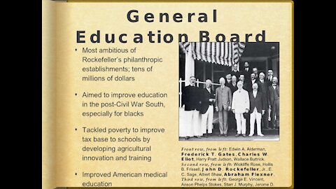 Education Pt. 2: Carnegie /Rockefeller Public School System