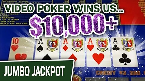 😱 More than $10,000 WON on Triple Triple Bonus Poker w/ The Clickfather 🃏 Vegas Video Poker Jackpots