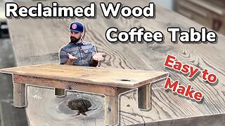 Easy To Build DIY Wood Coffee Table