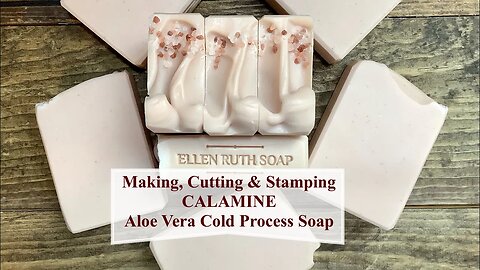 How To Make White Tea & Ginger CALAMINE Aloe Vera Cold Process Soap | Ellen Ruth Soap