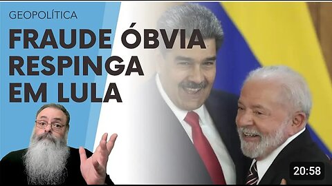 CNE e MADURO fraudam ELEIÇÕES VENEZUELANAS e POSICIONAMENTO do BRASIL pode COMPROMETER CREDIBILIDADE