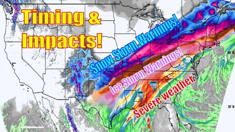 Winter Snow Storm & Ice Storms Warnings, Texas, Ok, Ks, AR, Mo, IL, IN, OH - The Weatherman Plus