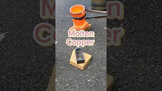 Pouring Molten Copper