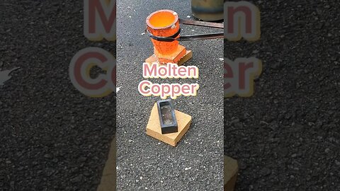 Pouring Molten Copper