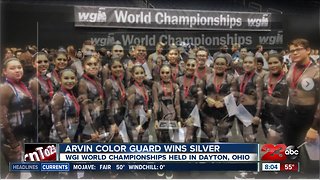 The Arvin Color Guard team took home the silver at the WGI World Championships