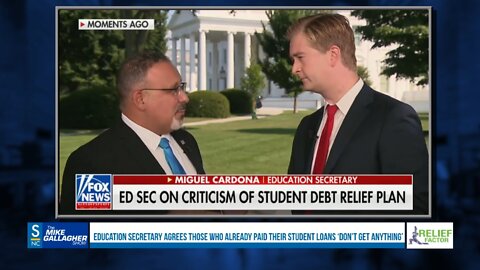 Biden's Education Secretary has a very interesting exchange with Peter Doocy regarding the proposed Student Loan Forgiveness Plan