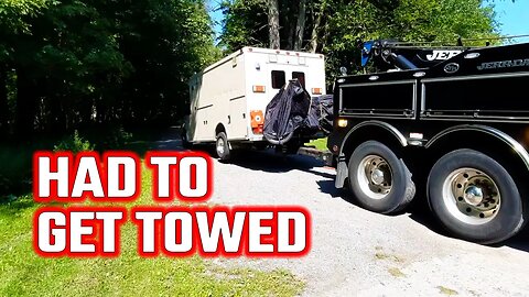 Broken Down - How Our First Trip Ended Hooked To A Tow Truck | Ambulance Conversion Life