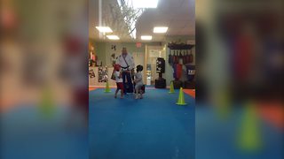 Epic Toddler Karate Match